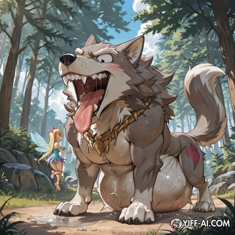 Whimsical Wolf and Seven Fairy Friends