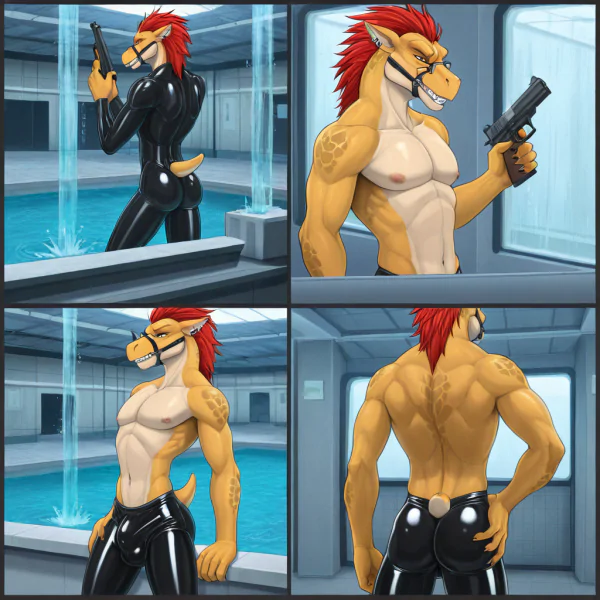 Alien Inmate Stripping in Jail Cell