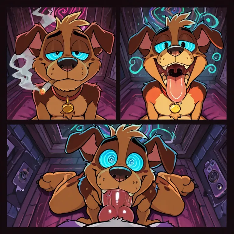 A Stoner Furry in Rainbow Glow