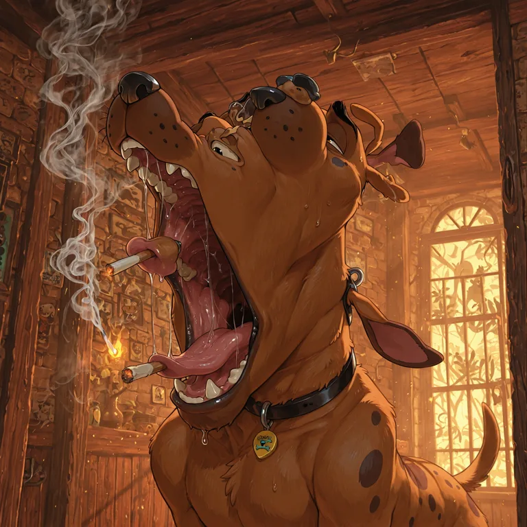 Courage the Cowardly Dog Smoking Marijuana Scooby