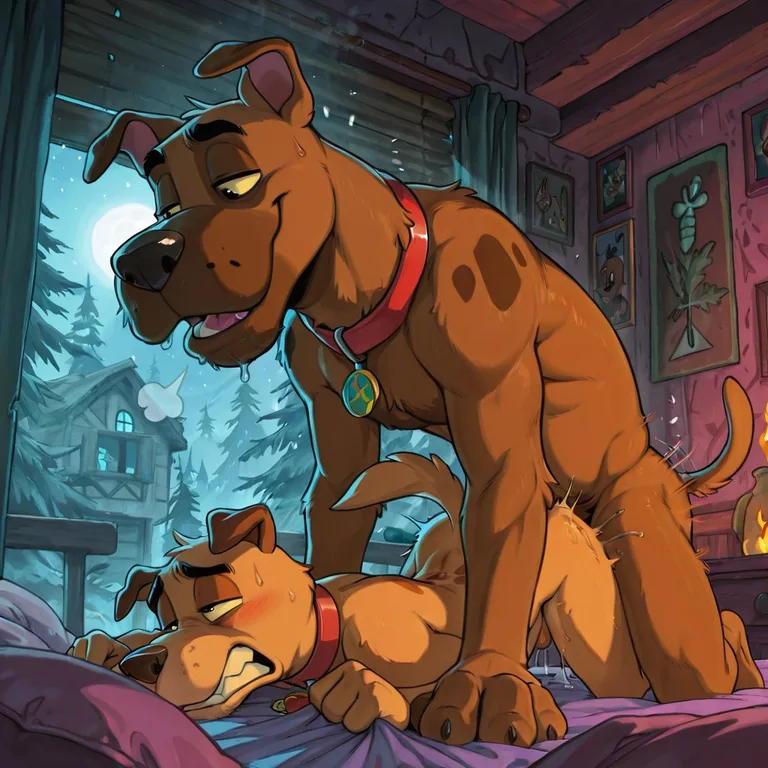 Courage the Cowardly Dog and Scooby-Doo Together
