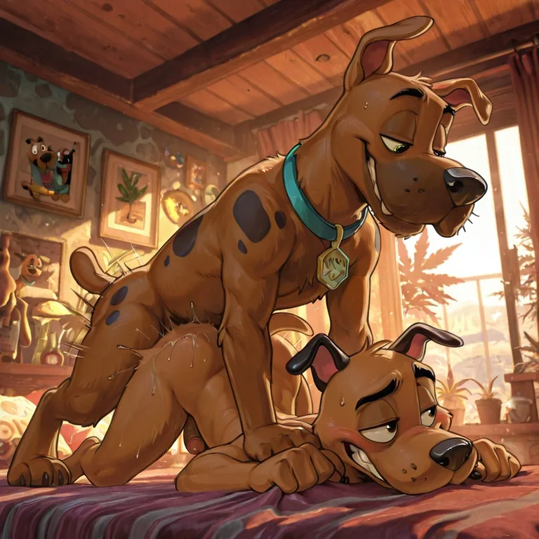Courage the Cowardly Dog and Scooby Doo Together