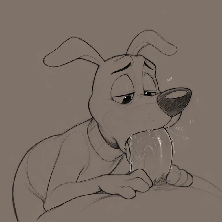 Courage the Cowardly Dog Engaged in Oral Vore
