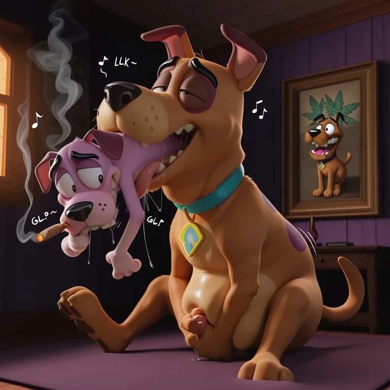 Realistic, 3d, Male, Toony, Courage The Cowardly Dog, Scooby Doo