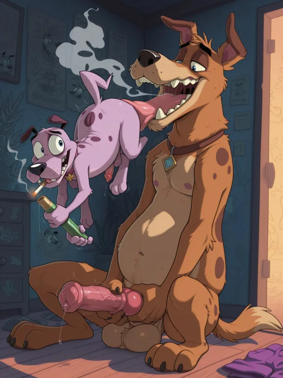 Courage the Cowardly Dog Stoner Portrait