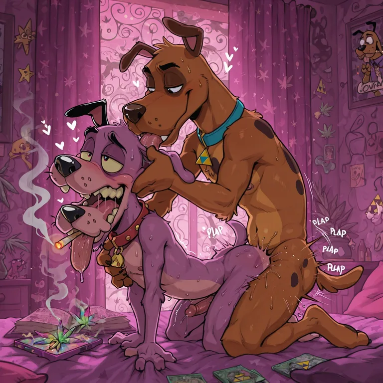 Courage the Cowardly Dog and Scooby-Doo: Stoned Gay Adventure