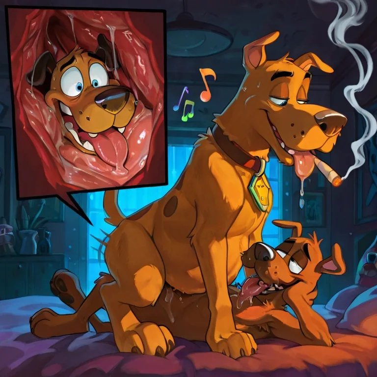 Courage the Cowardly Dog and Scooby Doo Wild Party