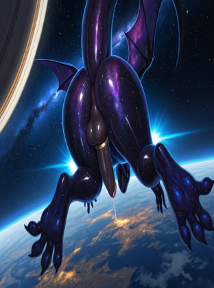 Alien Creature in Galactic Vista