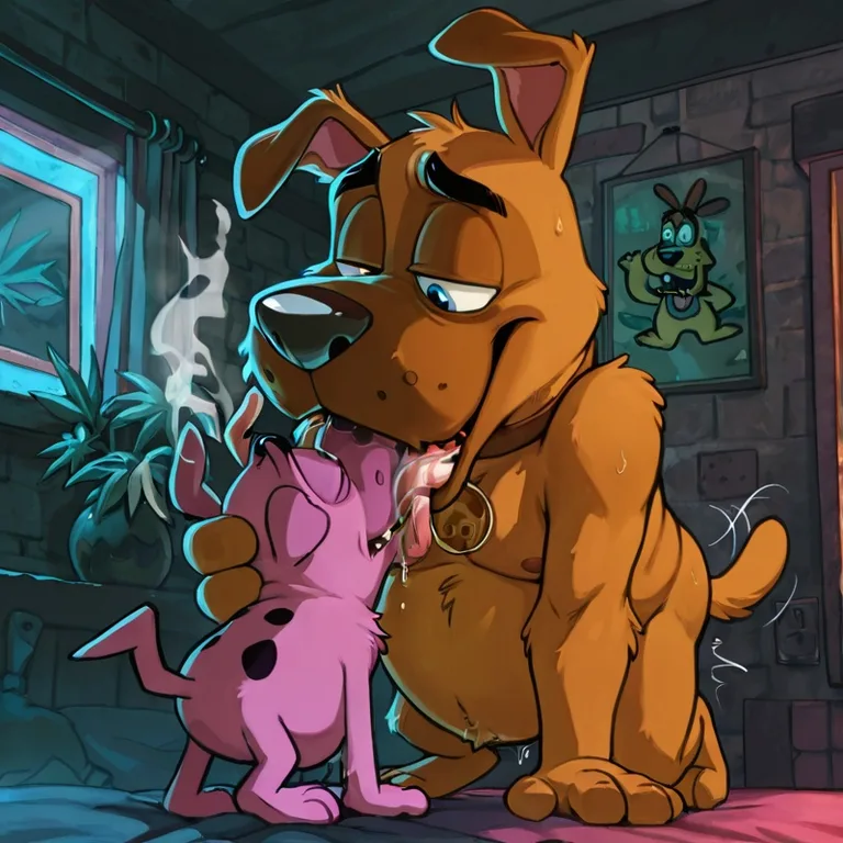 Stoned Courage the Cowardly Dog Smoking_marijuana