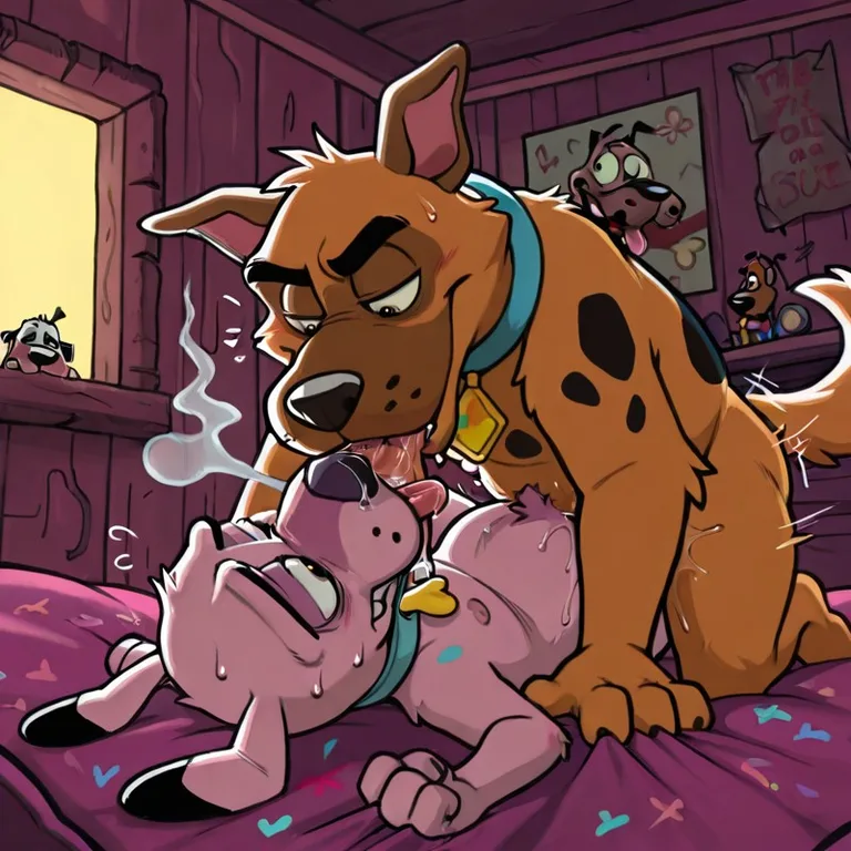 Courage the Cowardly Dog Anthro Couple