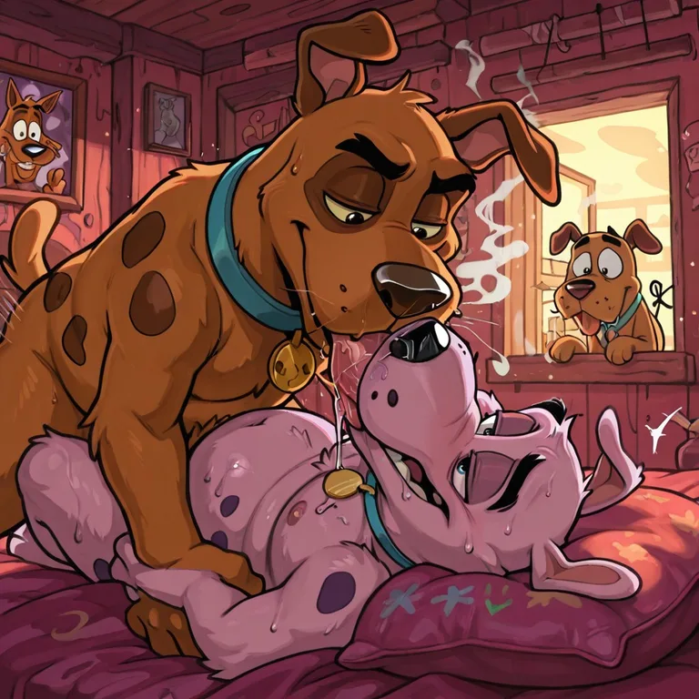 Courage the Cowardly Dog Romantic Embrace
