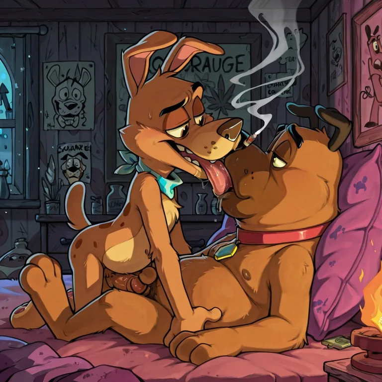 Courage the Cowardly Dog: Stoner Kissing Scene