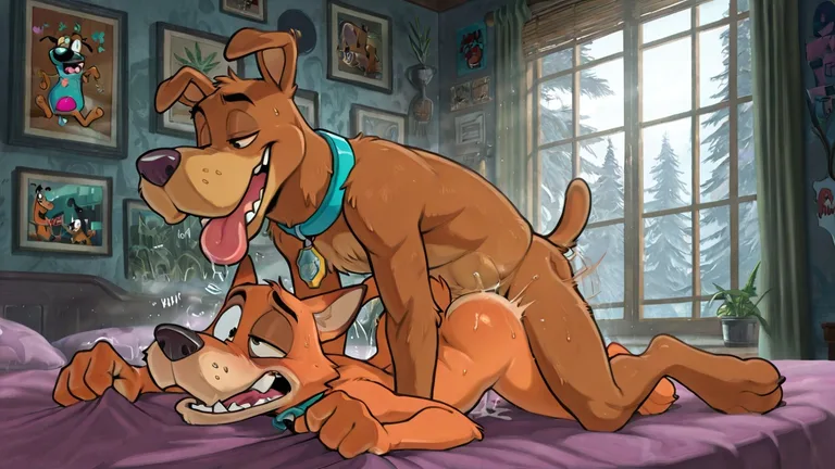 Courage the Cowardly Dog Stoner Furry Art