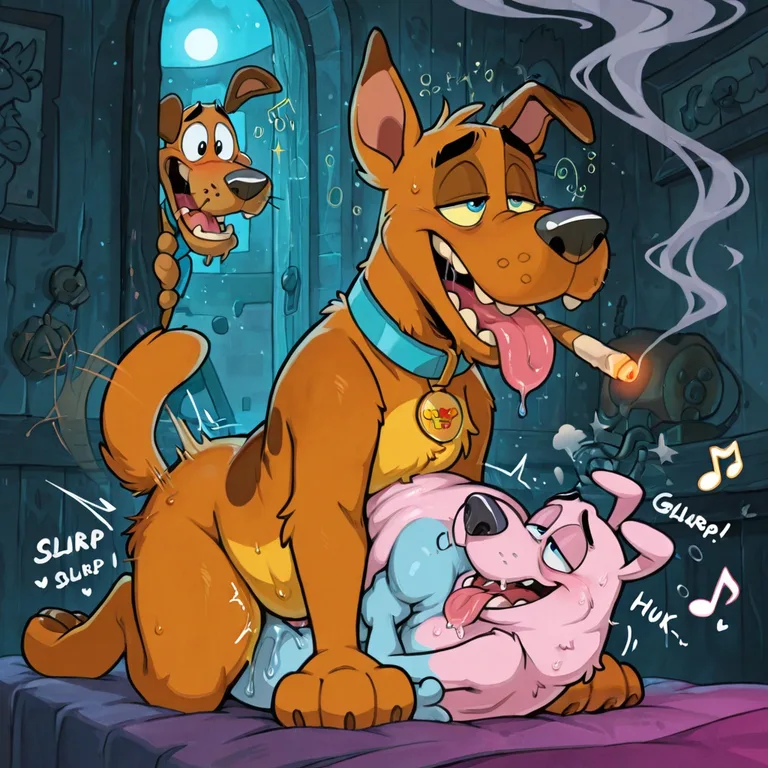 Courage the Cowardly Fox Nude Dance Party