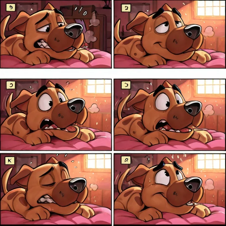 Courage the Cowardly Dog in Stoned Vore Scene