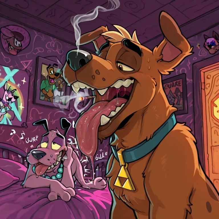 Courage the Cowardly Dog and Scooby Doo Stoner Adventure