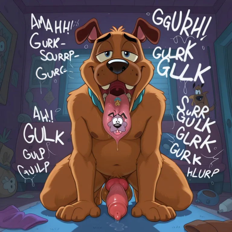 Courage the Cowardly Dog in Stoner Moment Solo