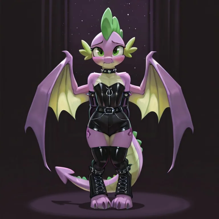 Dragon Portrait in Dark Attire