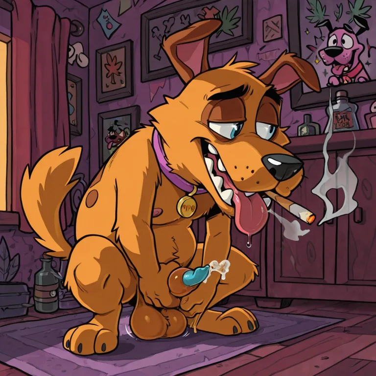 Courage the Cowardly Dog in Stoner Mode Solo