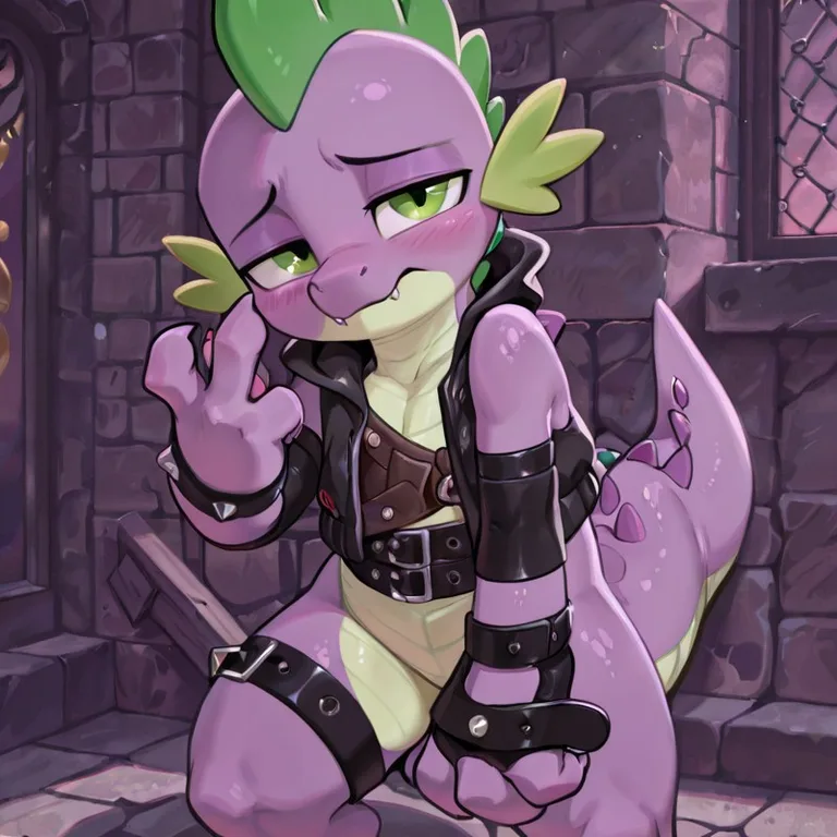 Shy Green Dragon Standing Outdoors