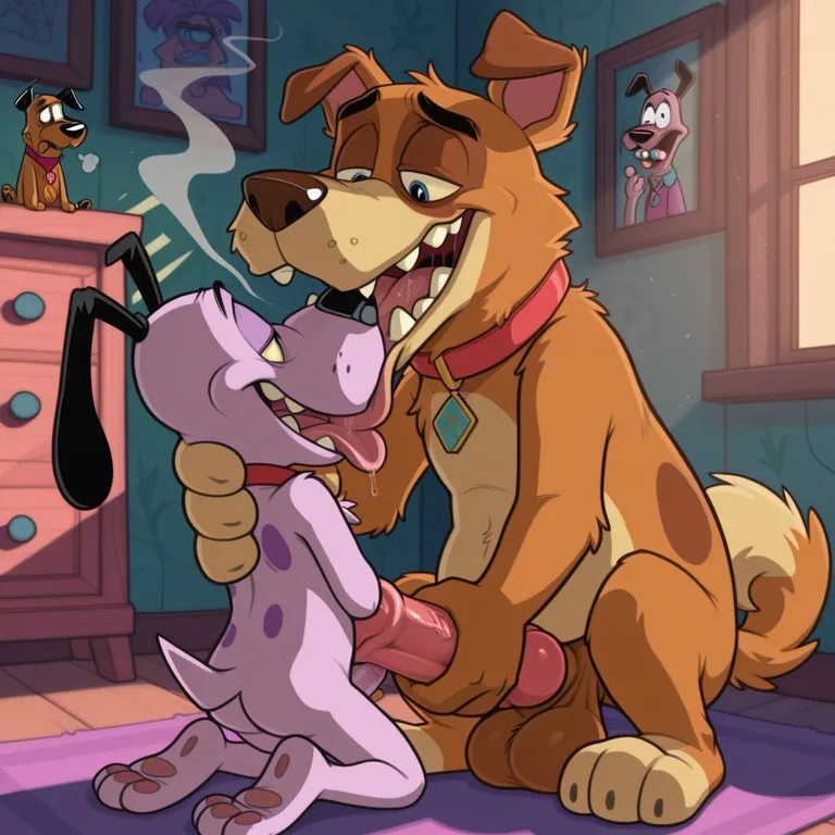 Courage the Cowardly Dog Stoner Portrait