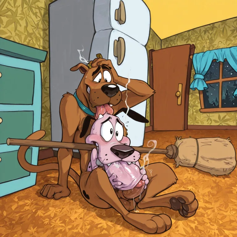 Courage the Cowardly Dog Stoner Adventure Toony