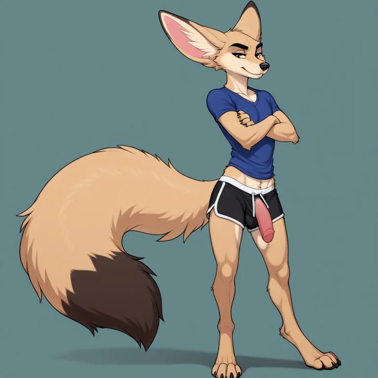 Fennec Fox with Prominent Features
