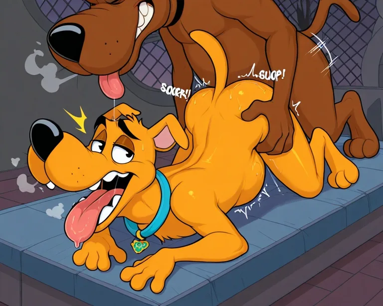 Courage the Cowardly Dog in Vore Scene