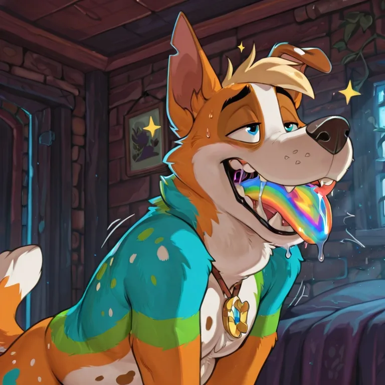 Courage the Cowardly Dog as Anthro Fox