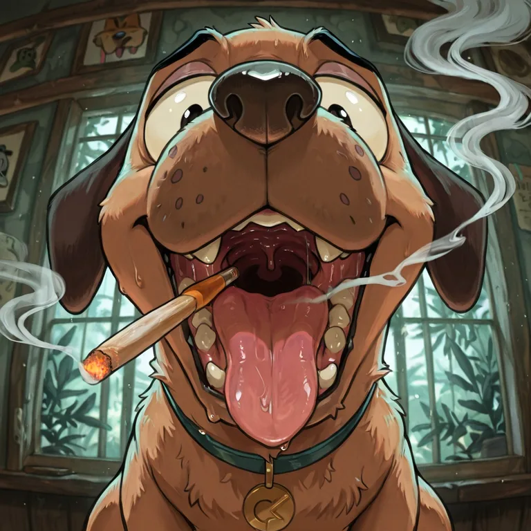 Courage the Cowardly Dog and Smoking Friend