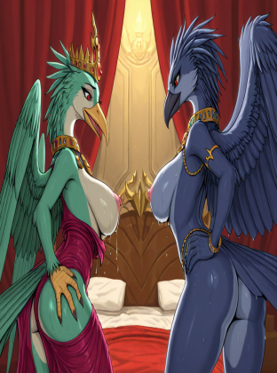 Tzeentch's Avian Sorceress in Bedroom