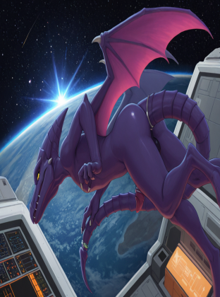 Alien Ridley in Space Station