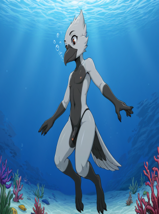 Crow with Vanilla Underwater Float