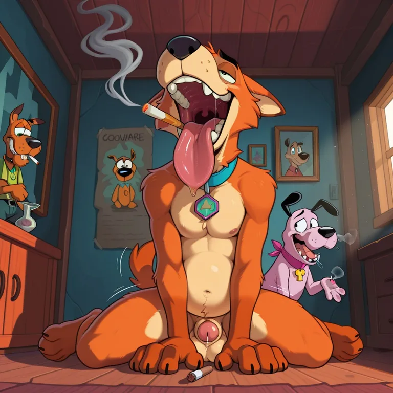 Courage The Cowardly Dog Swallowing Scooby Doo Alive