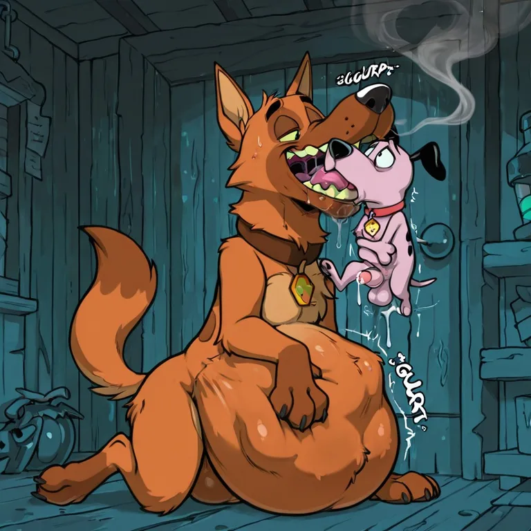 Courage the Cowardly Dog Gangbang Vore Scene
