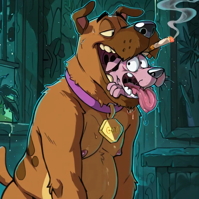 Courage the Cowardly Dog Shares a High