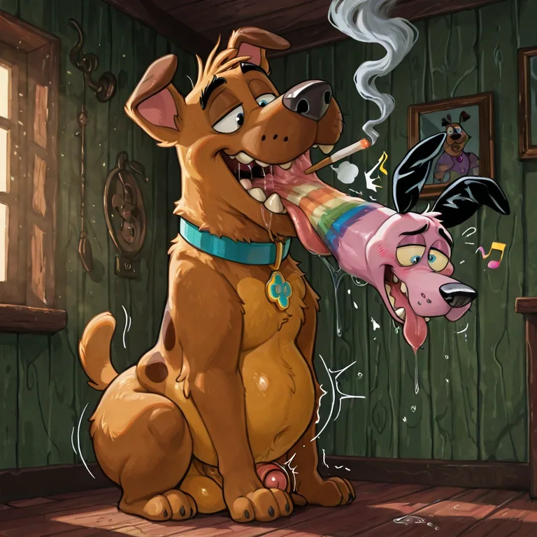 Courage the Cowardly Dog Group Vore Scene