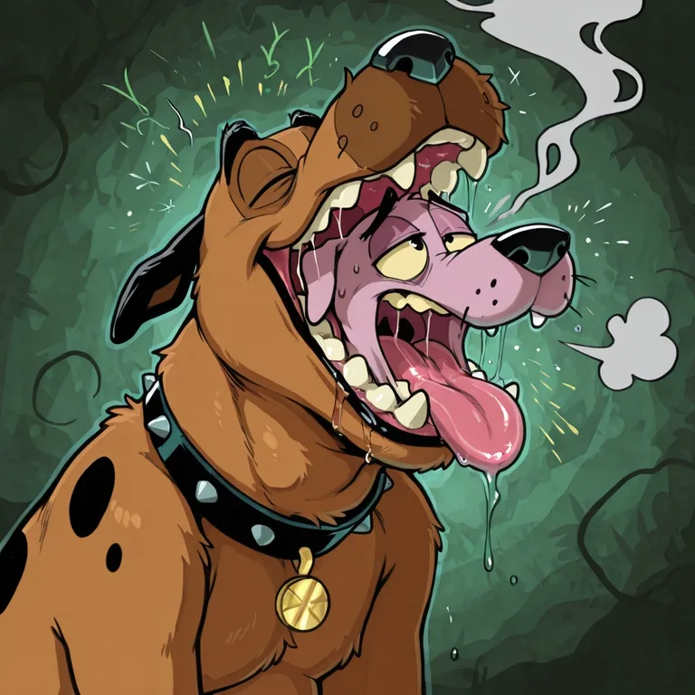 Courage the Cowardly Dog Engages in Risky Behavior