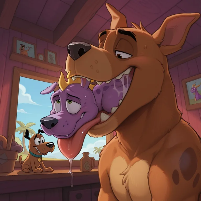 Cowardly Dog and Spyro: Forest Encounter