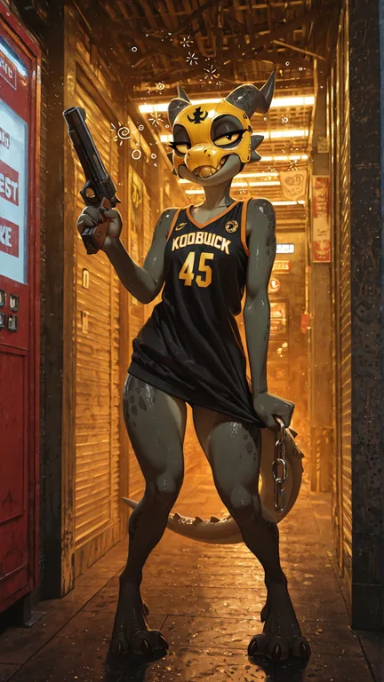 Intimidating Feral Kobold Robbing Gas Station