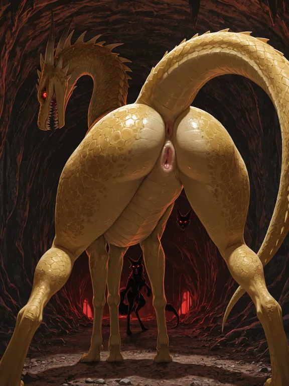 Feral Monster in Dark Cave
