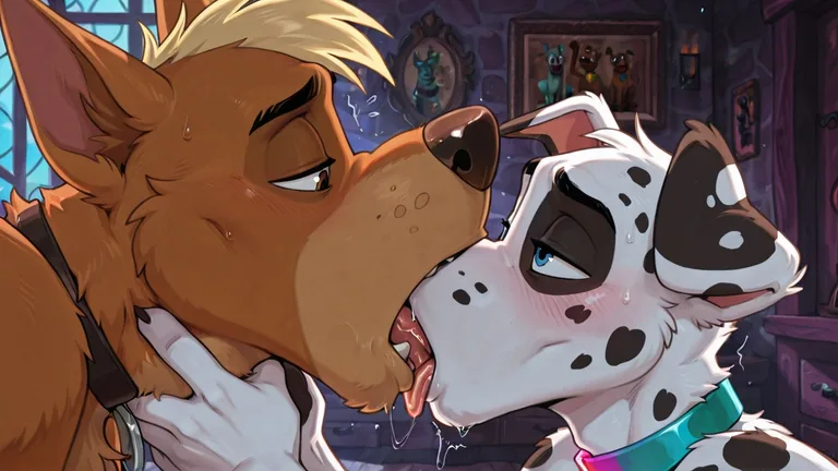 Anthro Fox and Courage the Cowardly Dog