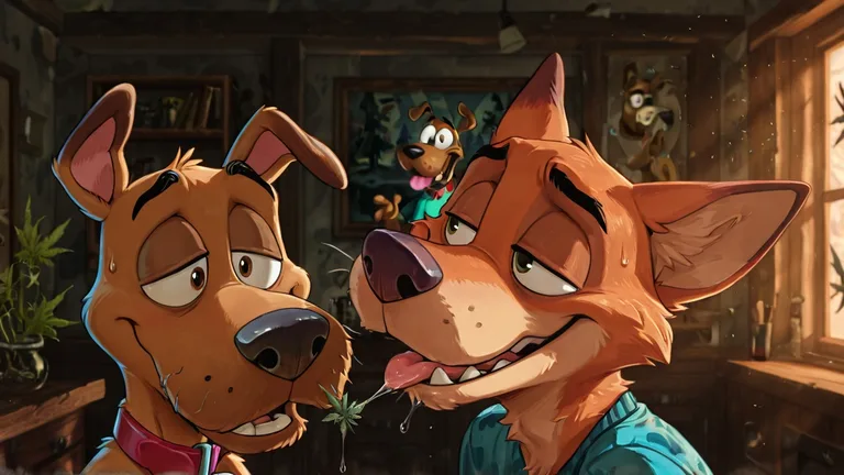 Courage the Cowardly Dog Stoner Furry Scene Male