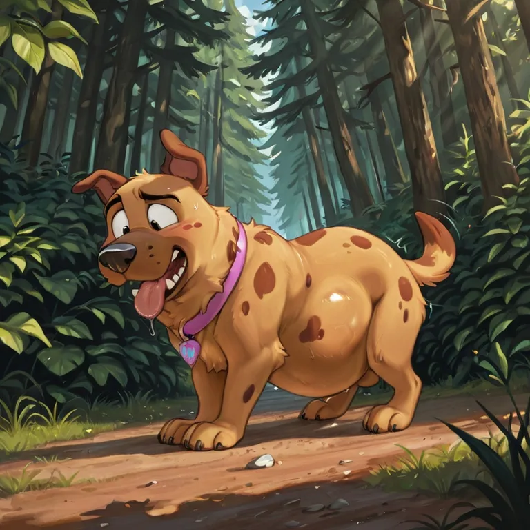 Courage the Cowardly Dog in Stoned Vore Scene