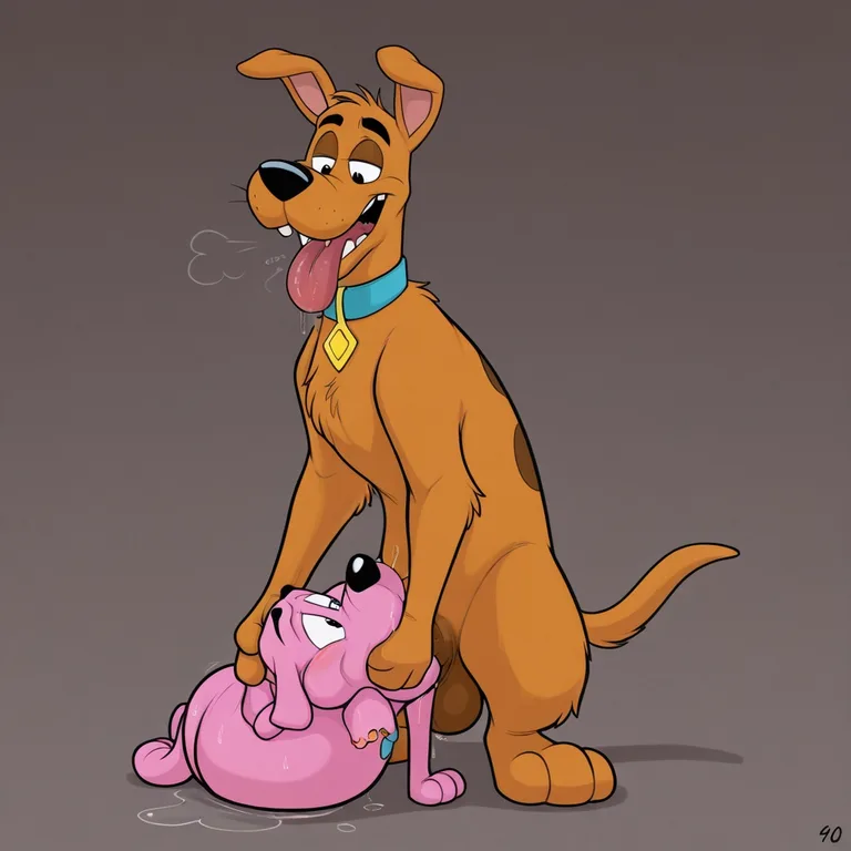 Courage the Cowardly Dog and Scooby-Doo Scene