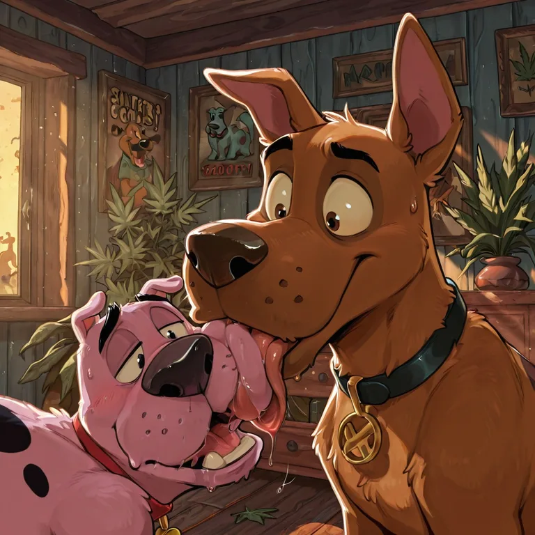 Courage the Cowardly Dog and Scooby Doo Adventure