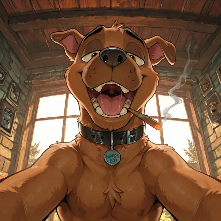 Courage and Scooby Smoking Marijuana Together
