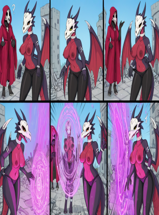 Cynder the Corrupted in Ruined Castle