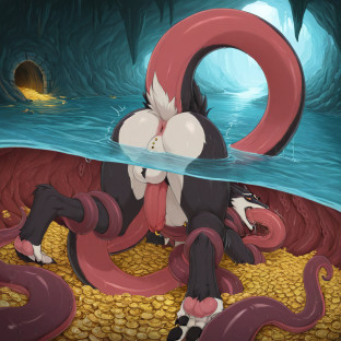 Sergal Male Captured by Giant Octopus