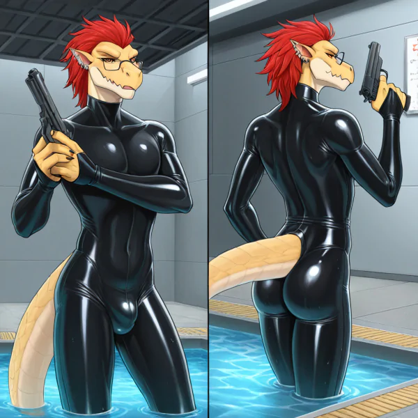 Alien Inmate Stripping in Jail Cell